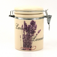 Keramická dóza levandule 12x10x14,5cm