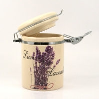 Keramická dóza levandule 12x10x14,5cm