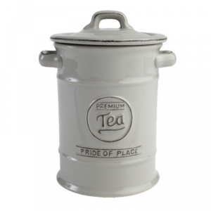 Keramická dóza na čaj Pride of Place šedá
