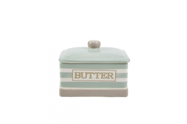 Keramická dóza na máslo CREAM AND COUNTRY 12,5x9x7cm