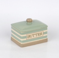 Keramická dóza na máslo CREAM AND COUNTRY 12,5x9x7cm