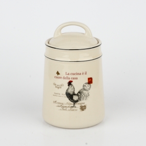 Keramická dóza na potraviny kohout 17cm