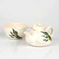 Keramická konvička a hrníček