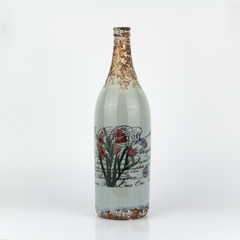 Keramická láhev/váza 33x10cm