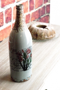 Keramická láhev/váza 33x10cm