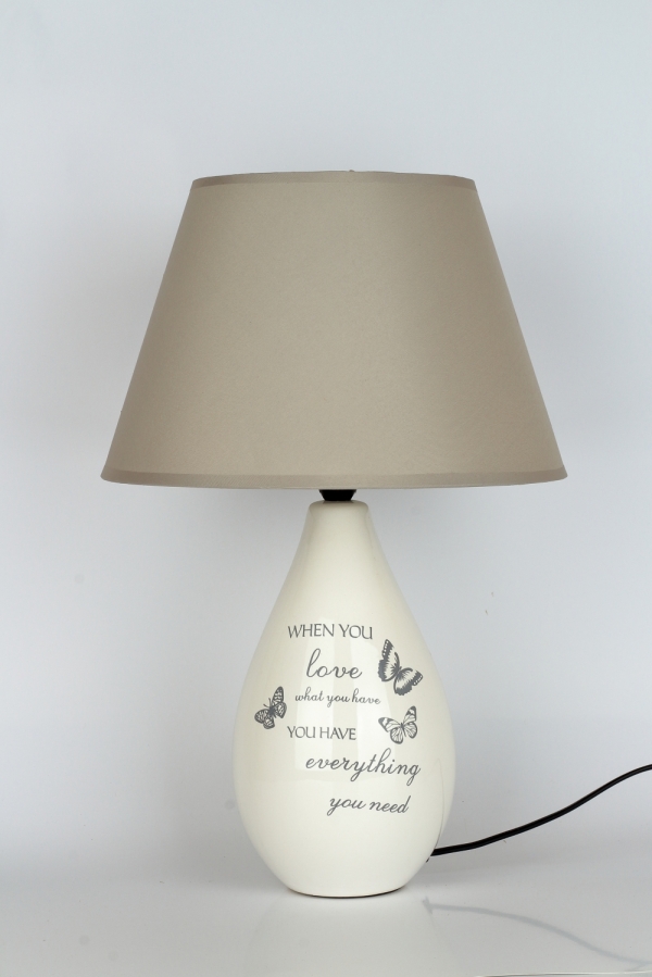 Keramická lampa s cylindrem 47cm