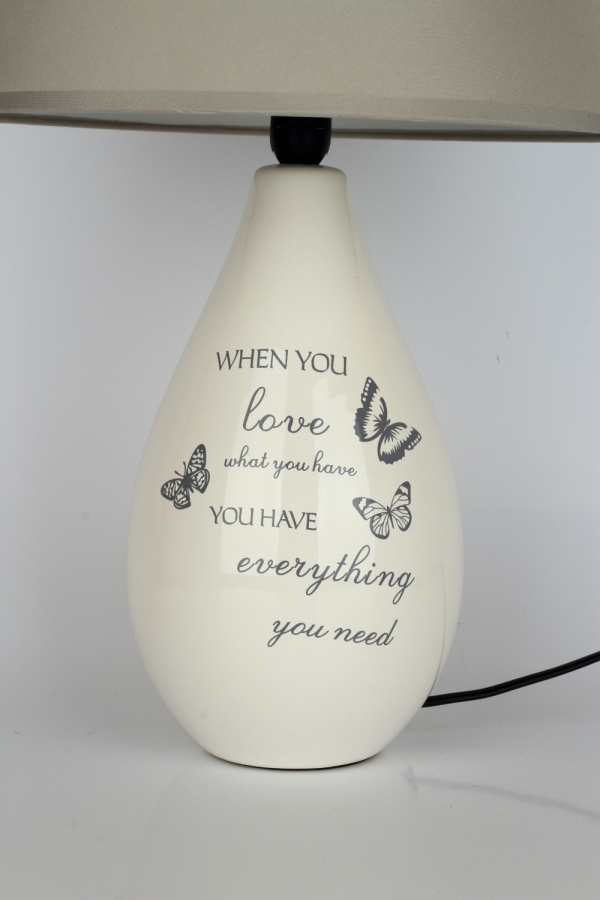 Keramická lampa s cylindrem 47cm