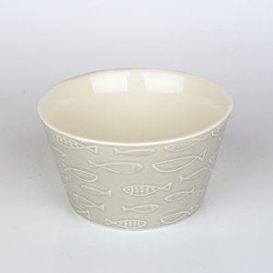 Keramická miska ryby béžová 570ml