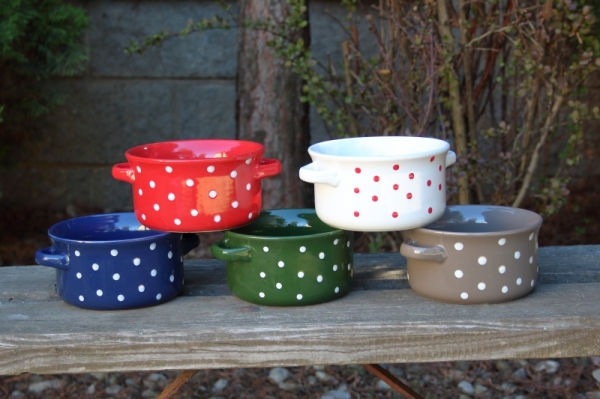 Keramická miska s uchy modrá 560ml