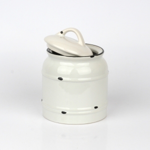 Keramická retro dóza na potraviny 12,5x17cm