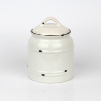 Keramická retro dóza na potraviny 12,5x17cm