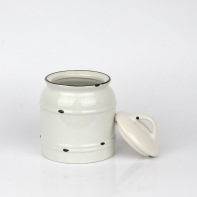 Keramická retro dóza na potraviny 12,5x17cm