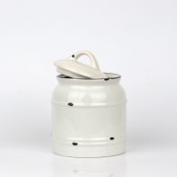 Keramická retro dóza na potraviny 12,5x17cm