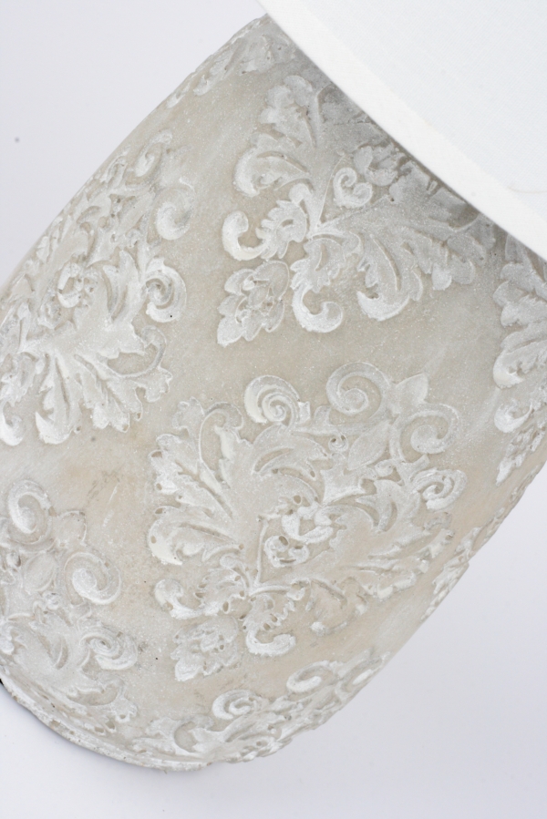 Keramická stolní lampa zámecký reliéf 22x36cm