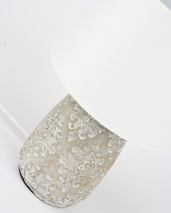 Keramická stolní lampa zámecký reliéf 22x36cm