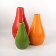 Keramická váza červená