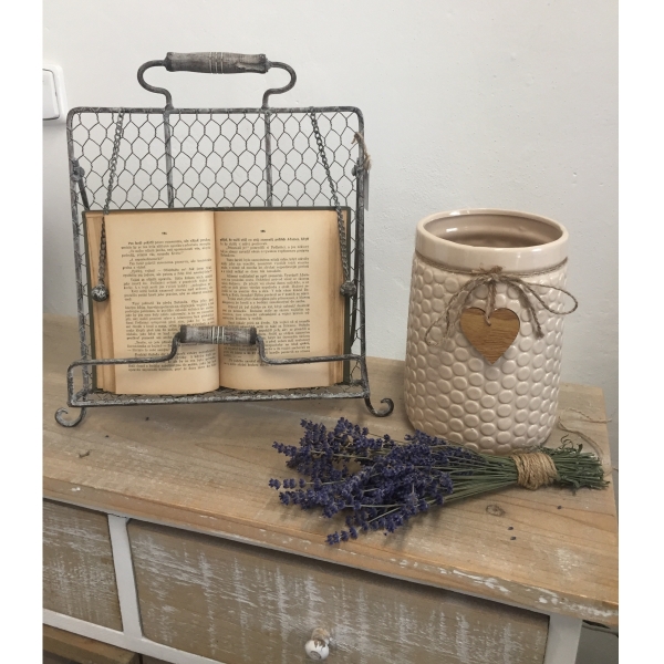 Keramická váza krémová 20,5cm