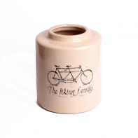 Keramická váza The biking family 21cm