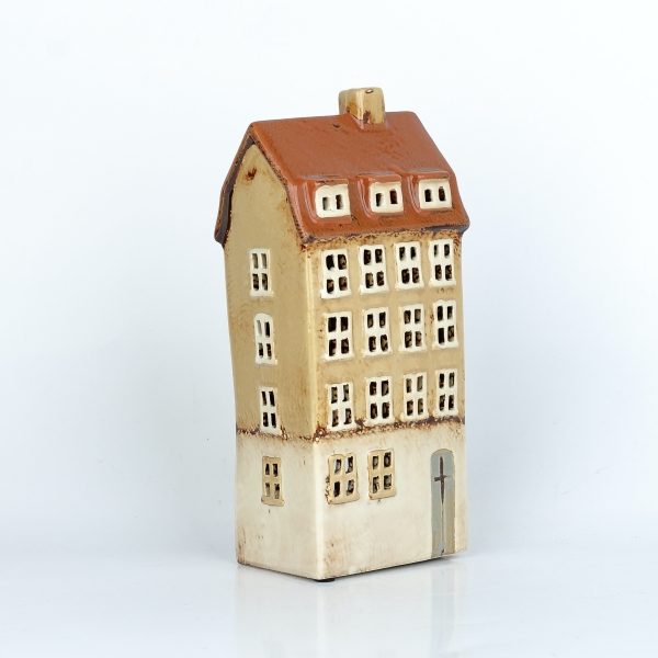 Keramické domečky na svíčku 11,5x25x7,5cm A