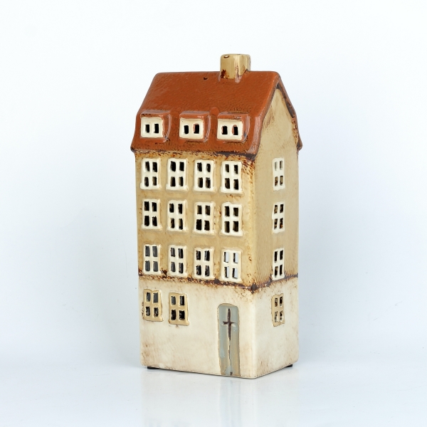 Keramické domečky na svíčku 11,5x25x7,5cm A
