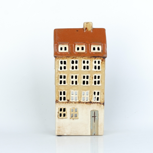 Keramické domečky na svíčku 11,5x25x7,5cm A