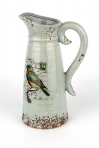 Keramické nádobí -  džbánek / váza modrá 30cm