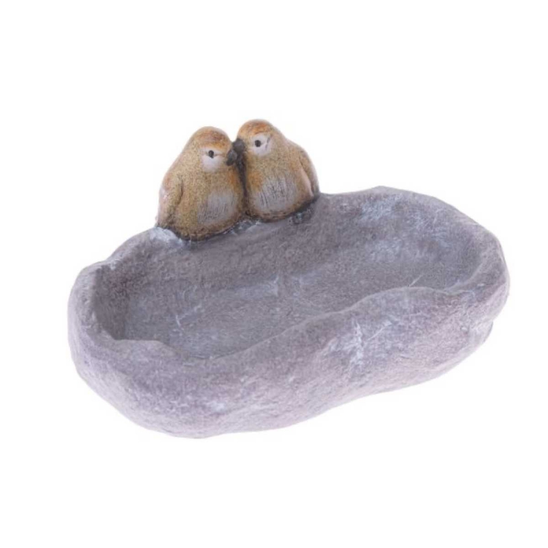 Keramické pítko pro ptáky Zamilovaní ptáčci 20,2 × 10,3 × 15,7 cm