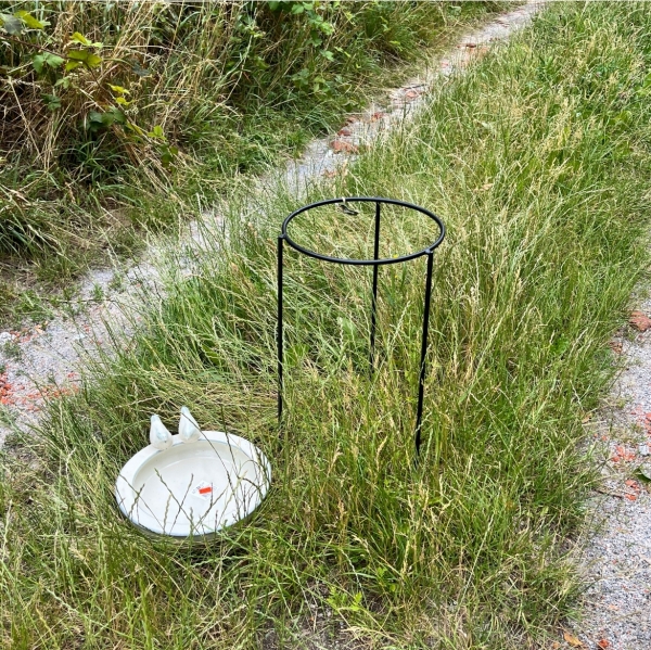 Keramické pítko pro ptáky zelené 30,7cm