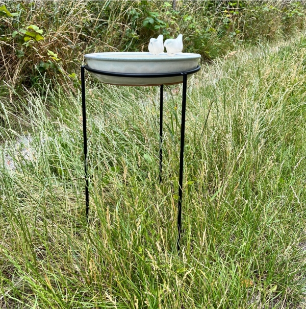 Keramické pítko pro ptáky zelené 30,7cm