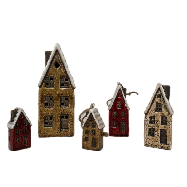 Keramický domeček 3x2x6cm Typ C