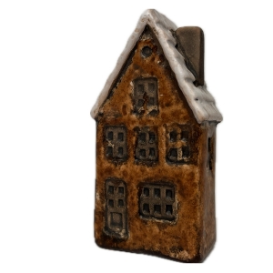 Keramický domeček dekorace 4,5 x 3 x 10 cm Typ A