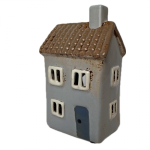 Keramický domeček na čajovou svíčku 9x15x7cm Typ D