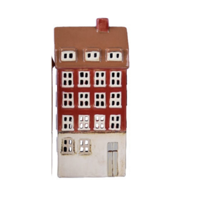 Keramický domeček na svíčku 11,5x25x7,5cm B