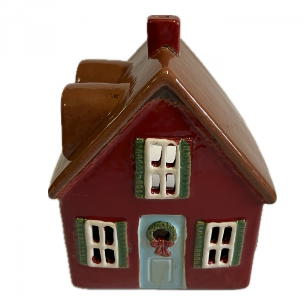 Keramický domeček na svíčku 2025 - 13,5 x 17,5 x 10,5 cm Typ B