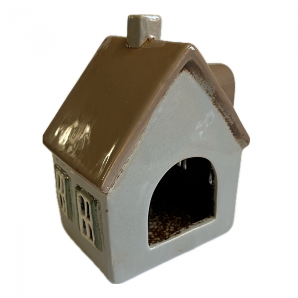 Keramický domeček na svíčku 2025 - 13,5 x 17,5 x 10,5 cm Typ C