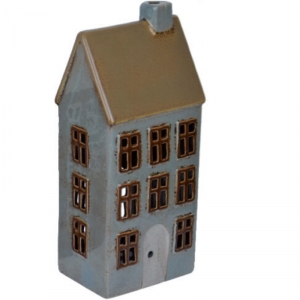 Keramický domeček na svíčku