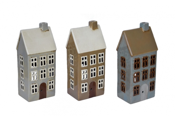 Keramický domeček na svíčku