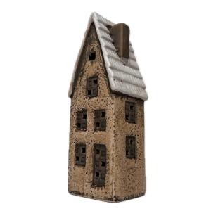 Keramický domeček Vánoce 2024 - 7,5 x 5,5 x 18,5 cm Typ C