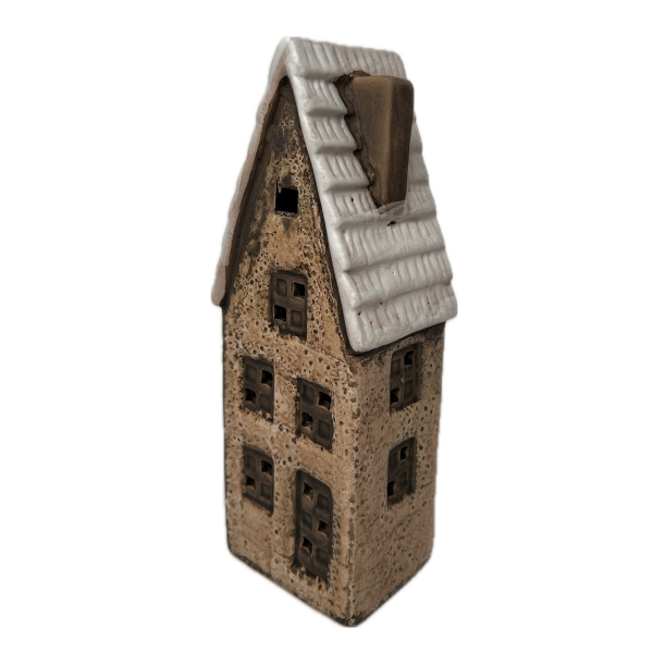 Keramický domeček Vánoce 2024 - 7,5 x 5,5 x 18,5 cm Typ C