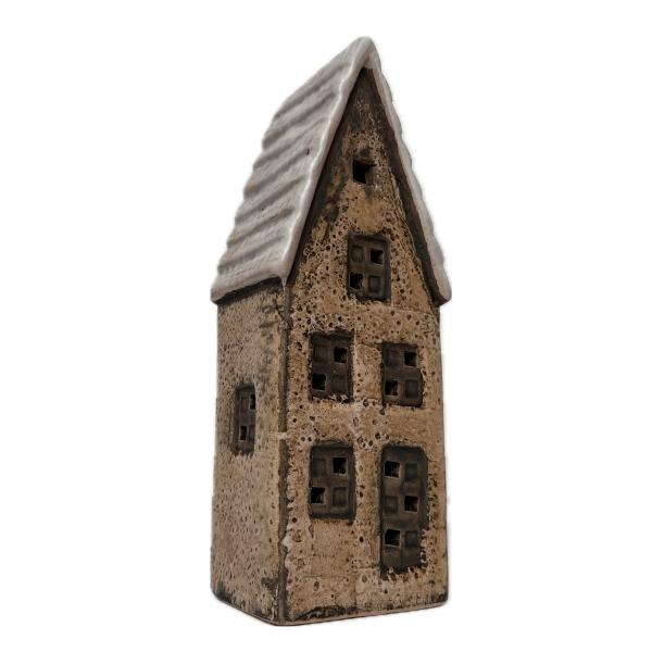 Keramický domeček Vánoce 2024 - 7,5 x 5,5 x 18,5 cm Typ C