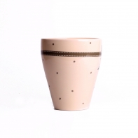 Keramický hrnek Grey dot 11x13,5cm