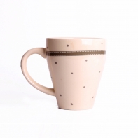 Keramický hrnek Grey dot 11x13,5cm