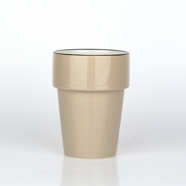 Keramický hrnek na čaj smaltovaný vzhled 0,25l