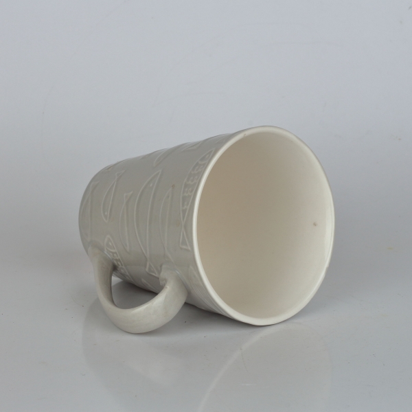 Keramický hrnek ryby béžový 290ml