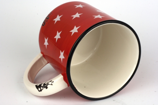 Keramický hrnek s hvězdami 10x15cm