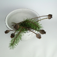 Keramický květináč bílý 25x15x×25cm