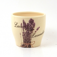 Keramický květináč levandule 10,3x9,1cm