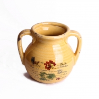 Keramický květník žlutý xcm