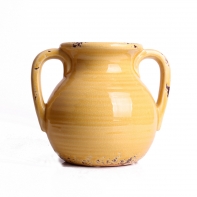 Keramický květník žlutý xcm