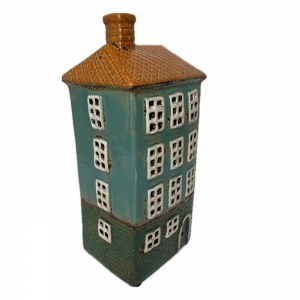 Keramický svícen domeček B 11 x 24,5 x 9,5 cm